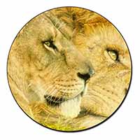 Lions in Love Fridge Magnet Printed Full Colour