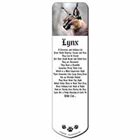 Lynx Caracal Bookmark, Book mark, Printed full colour