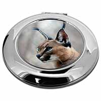 Lynx Caracal Make-Up Round Compact Mirror