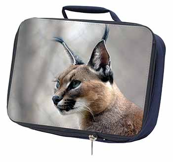 Lynx Caracal Navy Insulated School Lunch Box/Picnic Bag