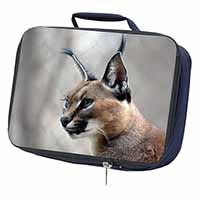 Lynx Caracal Navy Insulated School Lunch Box/Picnic Bag