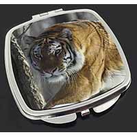 Tiger in Snow Make-Up Compact Mirror