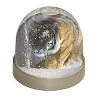 Tiger in Snow Snow Globe Photo Waterball