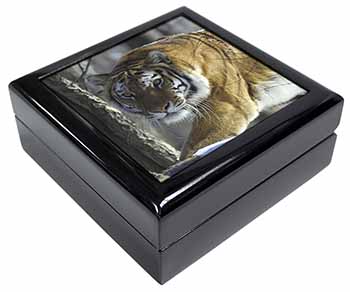 Tiger in Snow Keepsake/Jewellery Box