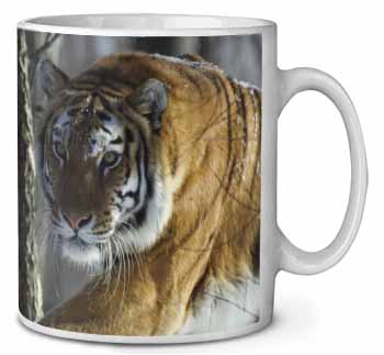 Tiger in Snow Ceramic 10oz Coffee Mug/Tea Cup