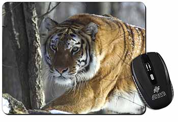 Tiger in Snow Computer Mouse Mat