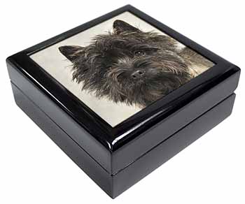 Brindle Cairn Terrier Dog Keepsake/Jewellery Box