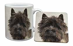 Brindle Cairn Terrier Dog Mug and Coaster Set