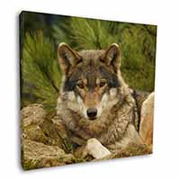 A Beautiful Wolf Square Canvas 12"x12" Wall Art Picture Print