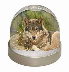 A Beautiful Wolf Snow Globe Photo Waterball