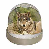 A Beautiful Wolf Snow Globe Photo Waterball