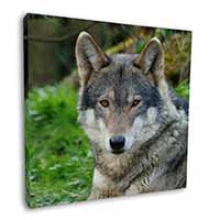 A Gorgeous Wolf Square Canvas 12"x12" Wall Art Picture Print