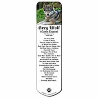 A Gorgeous Wolf Bookmark, Book mark, Printed full colour