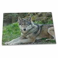 Large Glass Cutting Chopping Board A Gorgeous Wolf