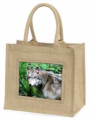 Grey Wolf Natural/Beige Jute Large Shopping Bag