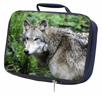 Grey Wolf Navy Insulated School Lunch Box/Picnic Bag