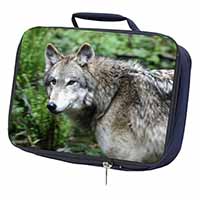 Grey Wolf Navy Insulated School Lunch Box/Picnic Bag