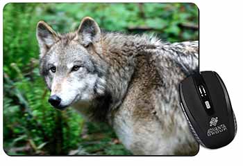 Grey Wolf Computer Mouse Mat