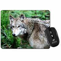 Grey Wolf Computer Mouse Mat