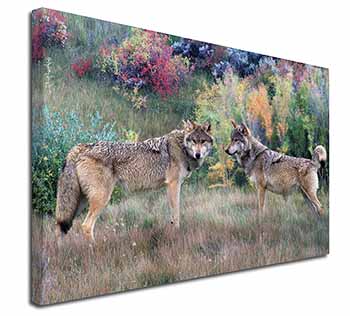 Wolves Print Canvas X-Large 30"x20" Wall Art Print