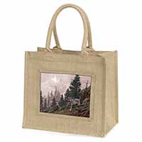 Mountain Wolf Natural/Beige Jute Large Shopping Bag