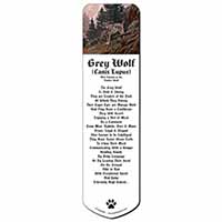 Mountain Wolf Bookmark, Book mark, Printed full colour