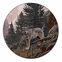 Mountain Wolf Fridge Magnet Printed Full Colour