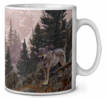 Mountain Wolf Ceramic 10oz Coffee Mug/Tea Cup