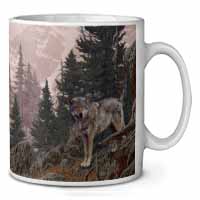 Mountain Wolf Ceramic 10oz Coffee Mug/Tea Cup