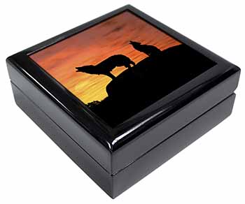 Sunset Wolves Keepsake/Jewellery Box