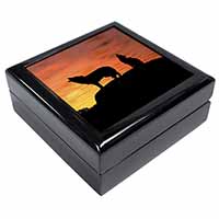 Sunset Wolves Keepsake/Jewellery Box