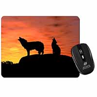 Sunset Wolves Computer Mouse Mat