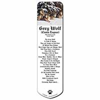 Wolves in Snow Bookmark, Book mark, Printed full colour