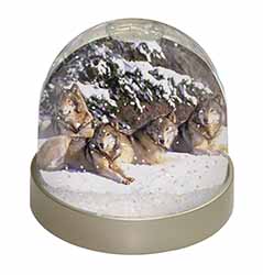 Wolves in Snow Snow Globe Photo Waterball