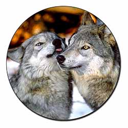 Wolves  in Love Fridge Magnet Printed Full Colour