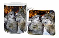 Wolves  in Love Mug and Coaster Set