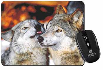 Wolves  in Love Computer Mouse Mat