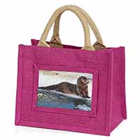 Mink on Ice Little Girls Small Pink Shopping Bag Christmas Gift