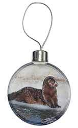 Mink on Ice Christmas Tree Bauble Decoration Gift