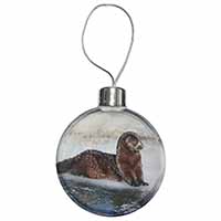 Mink on Ice Christmas Tree Bauble Decoration Gift