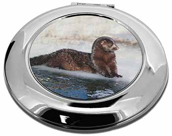 Mink on Ice Make-Up Round Compact Mirror Christmas Gift