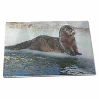 Mink on Ice Extra Large Toughened Glass Cutting, Chopping Board