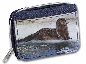 Mink on Ice Girls/Ladies Denim Purse Wallet Christmas Gift Idea