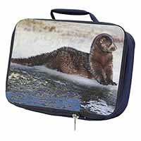 Mink on Ice Navy Insulated School Lunch Box Bag