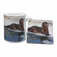 Mink on Ice Mug+Coaster Christmas/Birthday Gift Idea