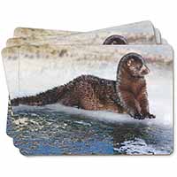 Mink on Ice Picture Placemats in Gift Box