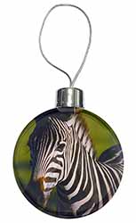 A Pretty Zebra Christmas Bauble