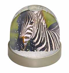 A Pretty Zebra Snow Globe Photo Waterball