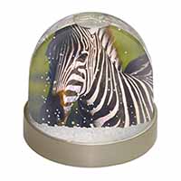 A Pretty Zebra Snow Globe Photo Waterball