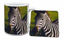 A Pretty Zebra Mug and Coaster Set